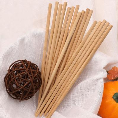 China Sustainable Biodegradable Round 24Cm Disposable Natural Bamboo Chopstick for sale