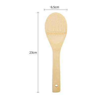 China Sustainable Kitchen Accessories Cooking Tool Kitchen Utensil Bamboo Spatula Korean Spurtle Se for sale