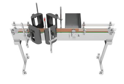 中国 20 ボトル/分 丸いボトルラベル付け機 インクジェットコード ボトルキャップ 視覚検査システム 販売のため