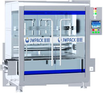 중국 무게를 다는 소독제 꿀 로션 가득 차있는 자동적인 액체 충전물 기계 선 18Kg H 1.0KW 판매용