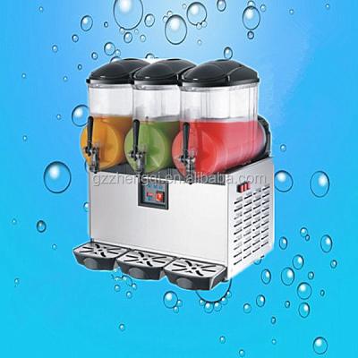 China Dairy factory CE 3 tank slush machine cocktail granita slush smoothie machines, slush granita machine (ZQR-3X) for sale