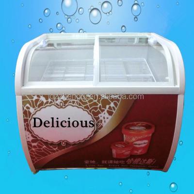 China Commercial Single-temperature Popsicle Ice Cream Display, Ice Cream Cake Display Freezer (ZQR-SM10) for sale