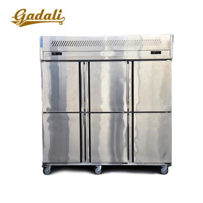 China Hot Sales Single-temperature Heavy Capacity, Side-by-side Commercial Fridge Freezer (ZQR-1.6L6) for sale