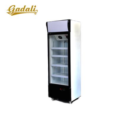 China Commercial Used Display Fridge Single-Temperature Single Door Beverage Display Fridge Showcase Freezer for sale