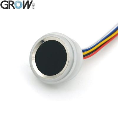 China Fingerprint module ELEVATE R502-F Diameter 21.5mm MX1.0-6pin LED Waterproof Small Capacitive Round Fingerprint Module Sensor Scanner DC3.3V for sale