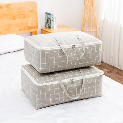 China Window Foldable Zipper Clear Large Capacity Cloth Thick Comforter Covers Bedding Storage Bags For Clothes Organizer for sale