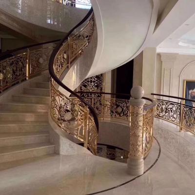 China Modern Wholesale Customized Copper Stair Railings With Beautiful Design for sale