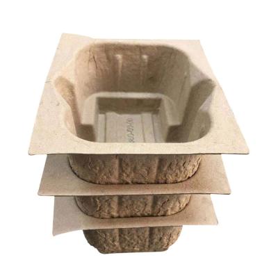 China Biodegradable Wholesale Pulp Tray Hot Sale Products Molded Paper Pulp Trays Inner Packaging Tray for sale