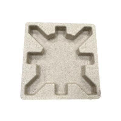 China Wholesale Fiber Molded Pulp Packing Trays Biodegradable Pulp Lock Square Paper Tray for sale