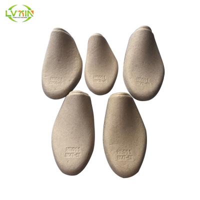 China Retail Molded Paper Pulp Shoes Trees Fiber Product Biodegradable Recycled Existing Molded Pulp Shoes Stretcher for sale