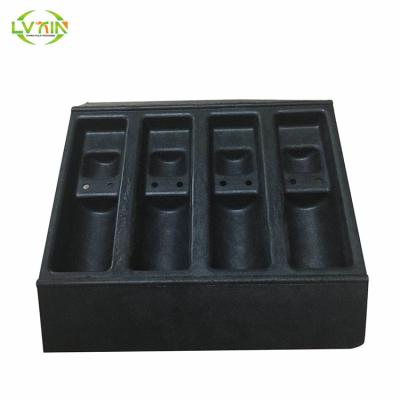 China Printable Biodegradable Black Sugarcane Paper Pulp Molded Making Pulp Inner Tray for sale