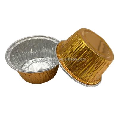 China Food Customized Size 80ml Aluminum Foil Bowl For Food Packing Take Away Pollution Free Aluminum Low Price Disposable Bowl Container for sale