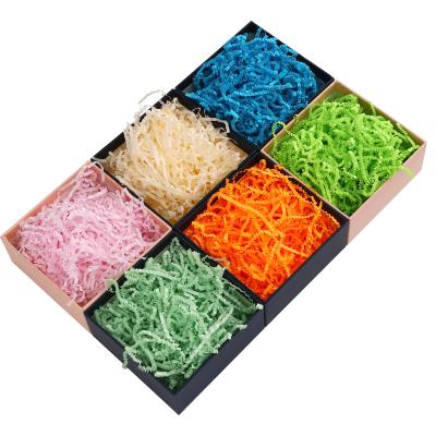 China 100g 50g 20g/Bag Handmade Shredded Paper Factory Wholesale Exquisite Artificial Gift Box Filling Shredded Paper Filler for sale