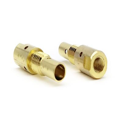 China Copper 25AK Gas Nozzle Holder with Nozzle Spring for Welding Gun 25AK MIG MAG Welding Torch Contact Tip Holder for sale