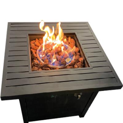 China New Arrival Modern 28 Inch Garden Furniture BBQ Gas Fire Pit Stocked Outdoor Modern Table for sale