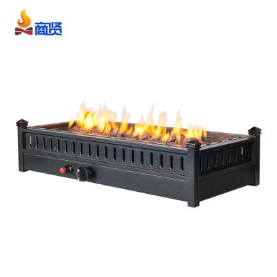 China Stocked Modern Outdoor Heater Garden Furniture Gas Fire Table for sale