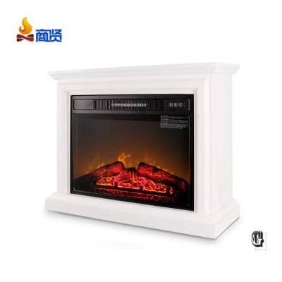 China Foldable Ivory Color Fireplace Flame Media Electric Fireplace TV Stand for sale