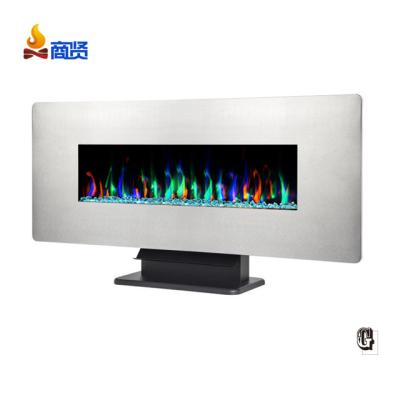 China Indoor Stainless Steel TV Standwall And Mounted Frente Chimenea Household Fireplace Electric for sale