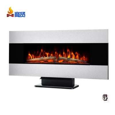 China Hotel 48 Inch Indoor Wall Mounted Modern Electric Fireplace 220v No Heat for sale