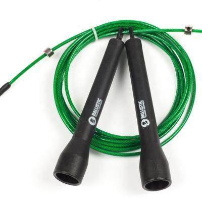 China Plastic factory for black plastic handle speed jump rope with customer's logo for sale