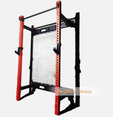 China Universal Cross Training Garage Rack Fitness Squat Rack with New J-HOOKS for sale