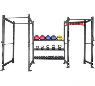 China Universal factory for installation/free standing cross fit racks, power rack with 4 layers of storage rack for sale