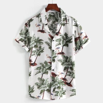 China Wholesale Anti-pilling Mens Dress Shirts Beach Casual Men's Hawaii Button-Up Graphic Shirts Summer Shirts 100% Polyester for sale