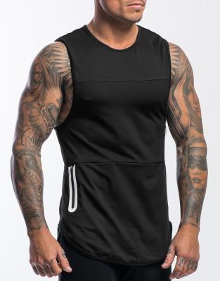 China Sleeveless Gym Logo Tank Top Custom Sports Travel Vest Men Bodybuilding Fitness Tank Tops Wholesale Muscle Running Singlet QUICK DRY for sale