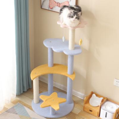 China Sustainable Huge Tree Of A Chat Pet Cat Interactive Gatos Toy Treehouse Tower Housing For Cat for sale