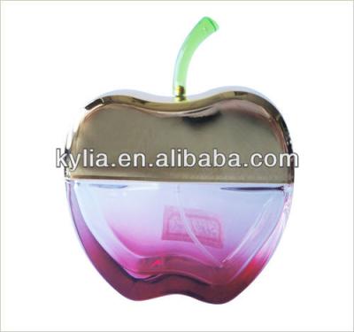 China Personal Care Fashion Silkscreen Apple Shape Perfume Bottle for sale