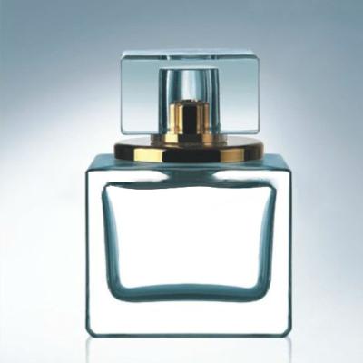 China Personal Care 100ml Sample Square Square Empty Perfume Glass Rectangular Bottle for sale