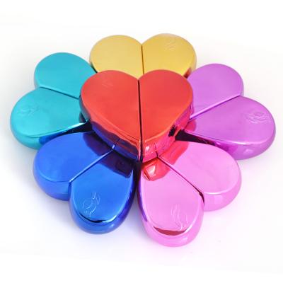 China Free Sample Personal Care 20ml Blue Mini Heart Shape Empty Small Spray Glass Perfume Bottle for sale