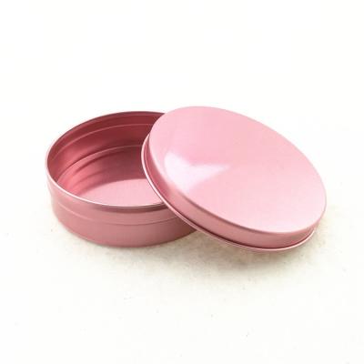 China Free Sample Cosmetic Cosmetic Packing 6 Colors Custom Logo Empty Round Metal Aluminum Can Cosmetic Jar for sale