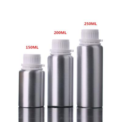 China Wholesale Cosmetic Silver Custom Paint 100ml Color Print Sealed Non-volatile Aluminum Essential Oil Bottle for sale