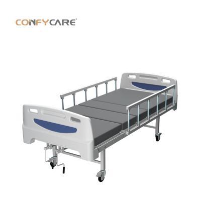 China Factory Direct Crank Backrest Coinfycare JFM02 CE/ISO13485 Manual Operated Crank Manual Hospital Bed Have Sufficient Inventory for sale