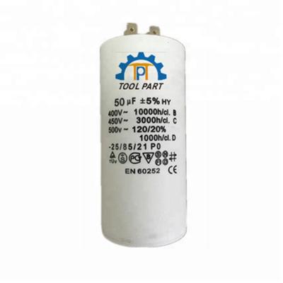 China AC / Motor 450 VAC AC Motor Capacitor 50UF for sale