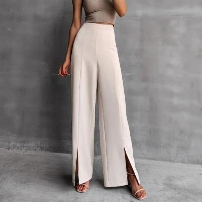 China 2022 New Anti-wrinkle high-waisted casual pants women's wide-leg pants, loose and stylish for sale