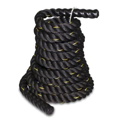 China Custom Logo Wear Resistant 2.8 Meter Length Workout Exercise Battle Rope, Fitness Heavy Jumping Weighted Jump Rope. for sale