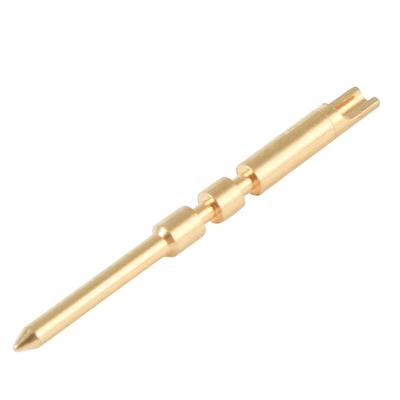 China Aluminum Test Pin Test Probe Connector Brass Pin Connector Machining Service Spring Contact Probes PCB for sale