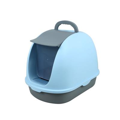 China Class of 2022 New Pet Stored Kitten Litter Box Front Cover Enclosed Cat Litter Box for sale