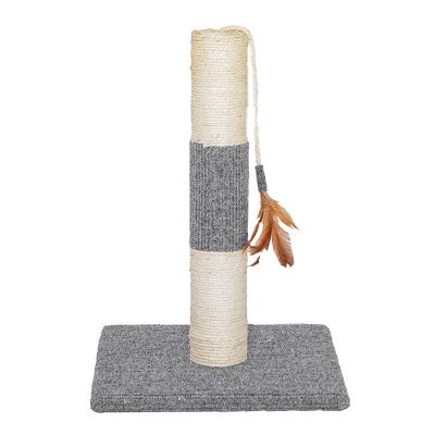 China Viable Sisal Cat Scratching Post Rope with Plush Toys for sale