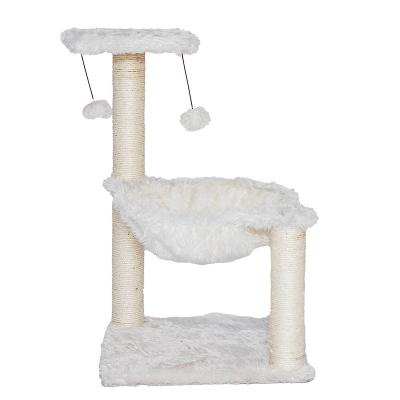 China Cat Condo Tree Tower viable with hammock bed and scratch post for sale