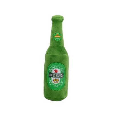 China Viable Best Interactive Dog Beer Green Bottle Pet Toy Durable, Tough, Indestructible for sale