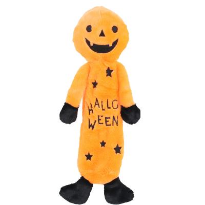 China New Popular Design Stuffed Dog Chew Toy Pet Squeaky Soft Toy Viable For Halloween for sale