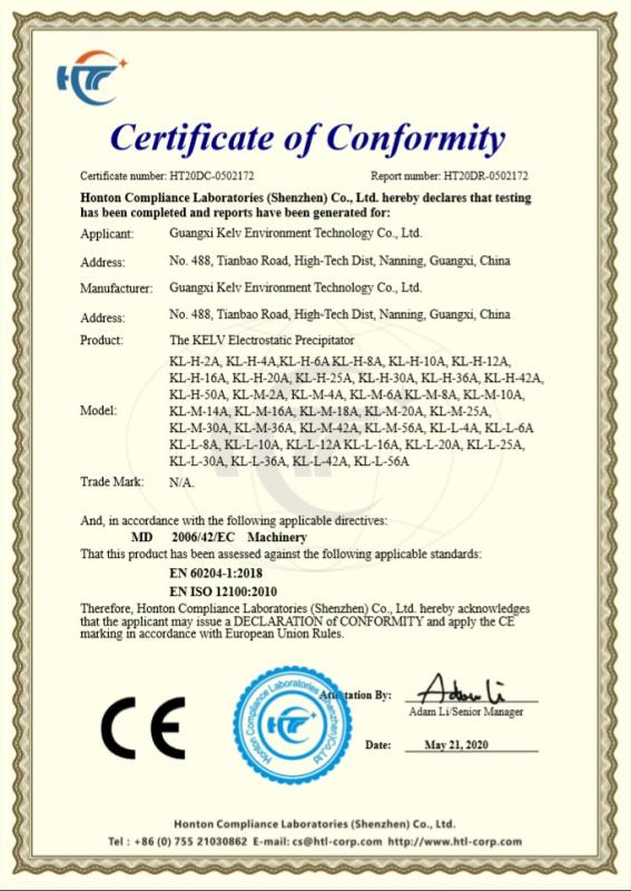 CE - Guangxi Kelv Environment Technology Co., Ltd.