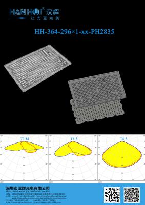 China 297 PCS 2835 LED Lens High Transmittance High Perfomances LED Street Light For Street Lighting, WaterProof à venda