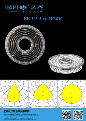 China High Bay Lighting PC Material 3030 LED Lens with 92% Transmittance and 120° / 60° Angle en venta