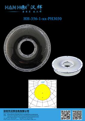 China Waterproof 233×11.4mm High Power High Transmittance LED Light Lens for High Bay Lighting zu verkaufen