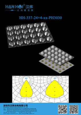 China High Performances 3030 LEDs Flood Lighting 103×69mm LED Light Lens with 92% Transmittances zu verkaufen