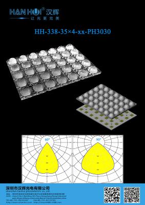 China 120×86mm High Transmittances High Performances 3030 LEDs LED Light Lens For Flood Lighting zu verkaufen